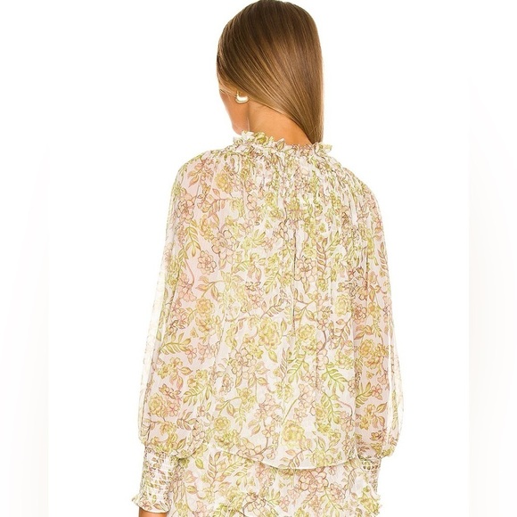 MISA Los Angeles Clio Top in Green Goddess. - Picture 2 of 12